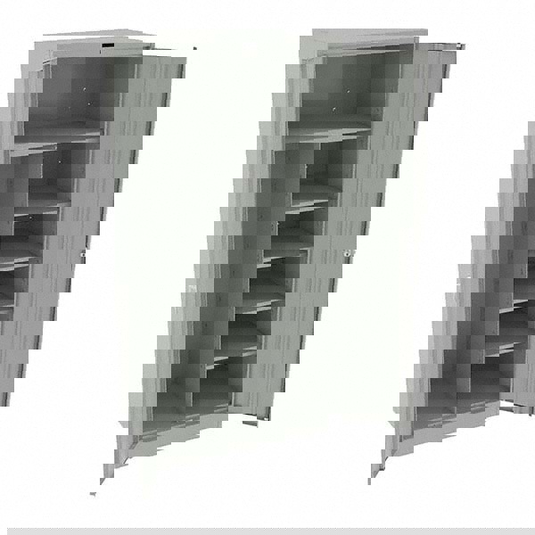 6 Shelf Combination Storage Cabinet